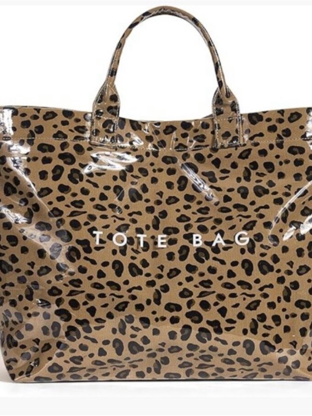 Leopard Print Tote Bag Set